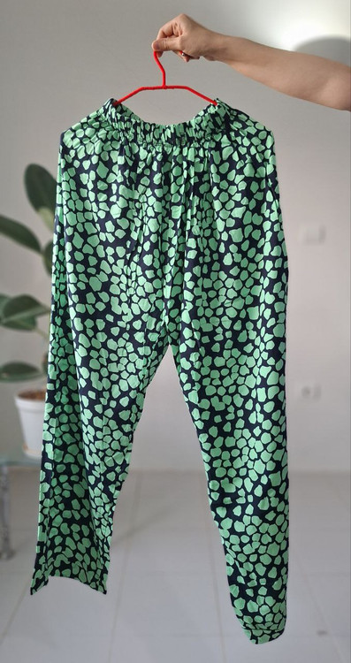 شلوار راحتی خونگی جنس نخی سایز فری کار ترک