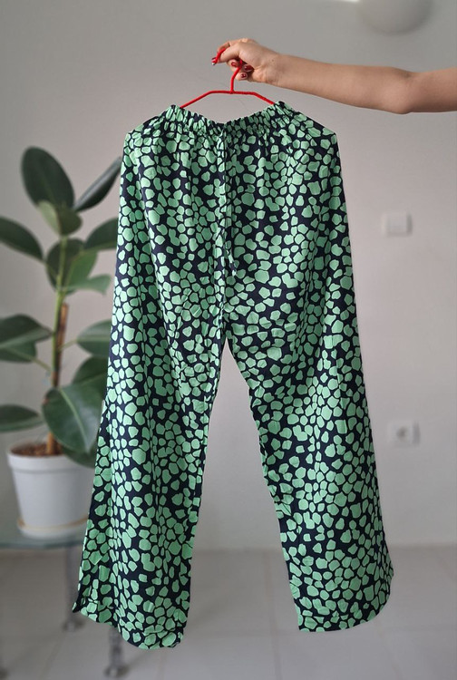 شلوار راحتی خونگی جنس نخی سایز فری کار ترک